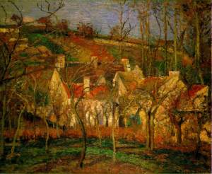 The red roofs | Camille Pissarro | 1877